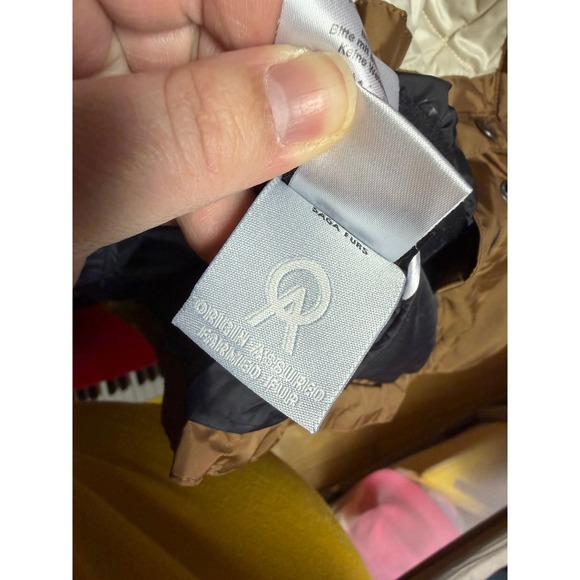 Toni Sailer Quilted Hooded Jacket Brown Metallic Ski Snowboard Womens Size 38 - Picture 12 of 13